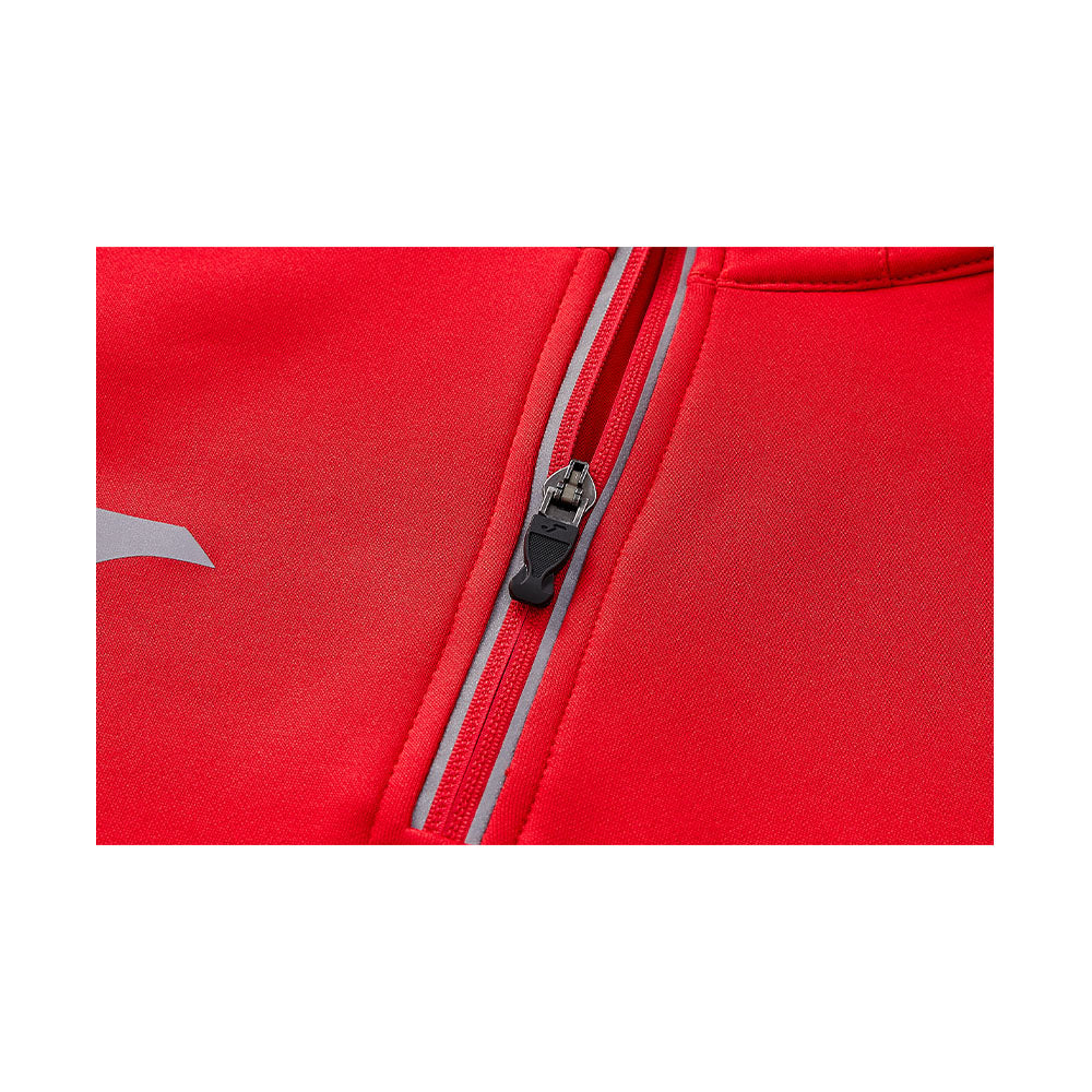 男裝半拉鍊加绒長袖T恤 ~ 訓練系列【紅色】