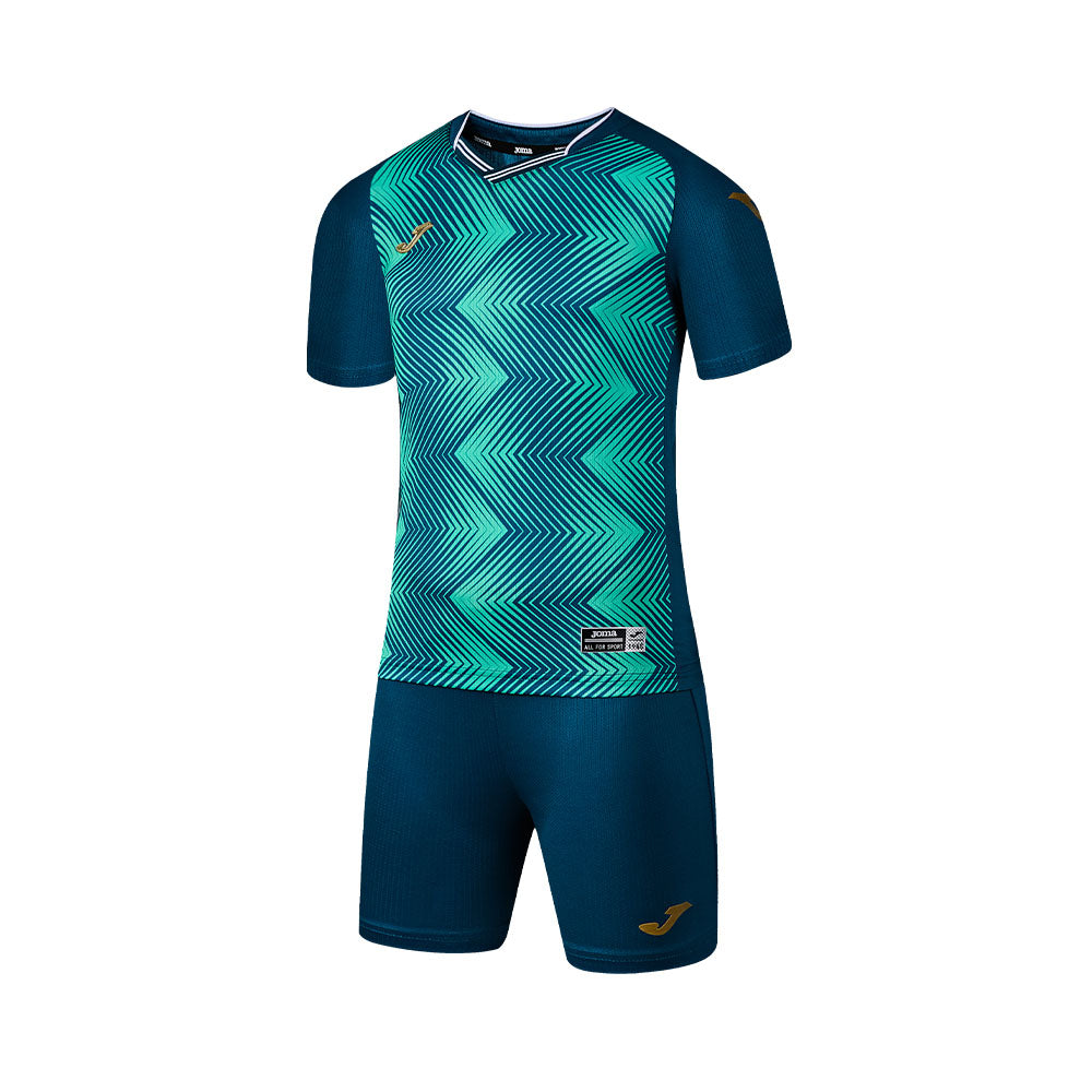 Children's football uniforms (green/red/blue/orange/grey)