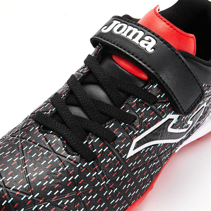 兒童碎釘魔術貼足球鞋 GRAFFITI - TF【黑色】