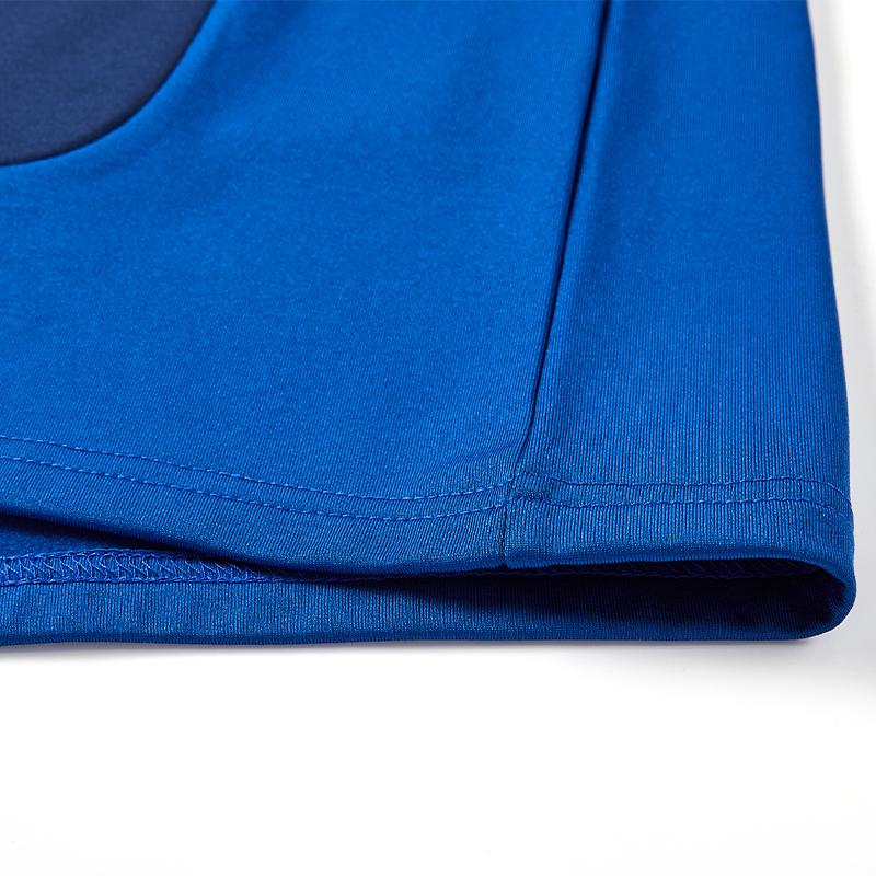 男子 保暖半拉鍊長袖衫【藍色】