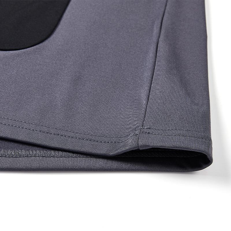 男子 保暖半拉鍊長袖衫【灰鴨綠色】