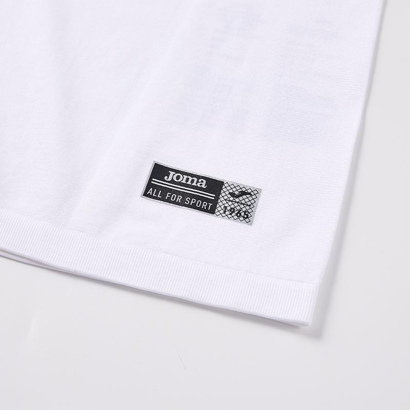 男子 一體織製半拉鍊長袖【白色】