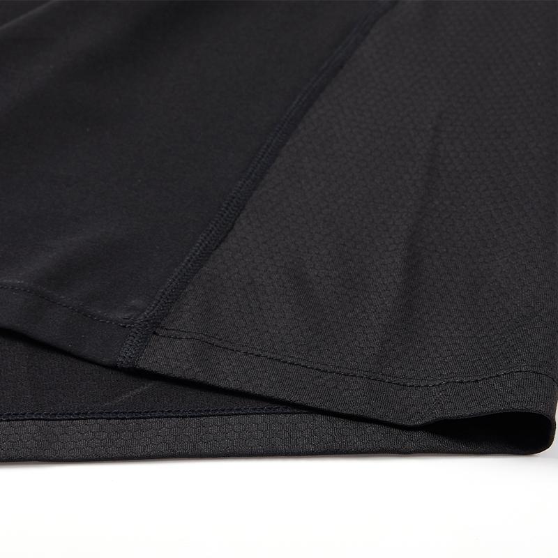 男子 拇指扣緊身長袖【黑色】