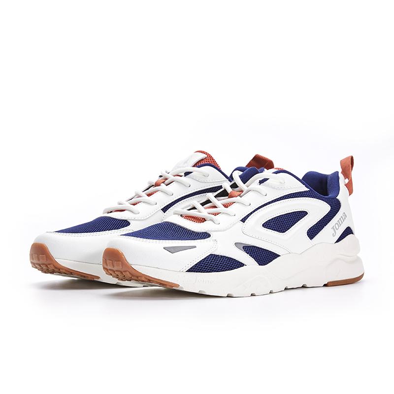 Men's casual shoes (white and blue)