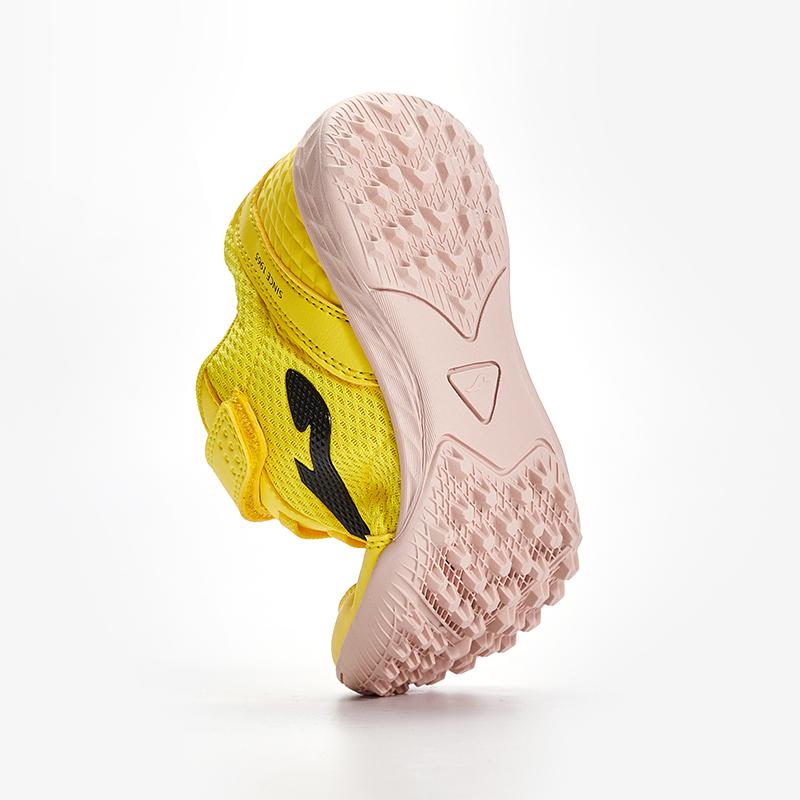 兒童魔術貼碎釘足球鞋 CHASER - TF (檸檬黄)