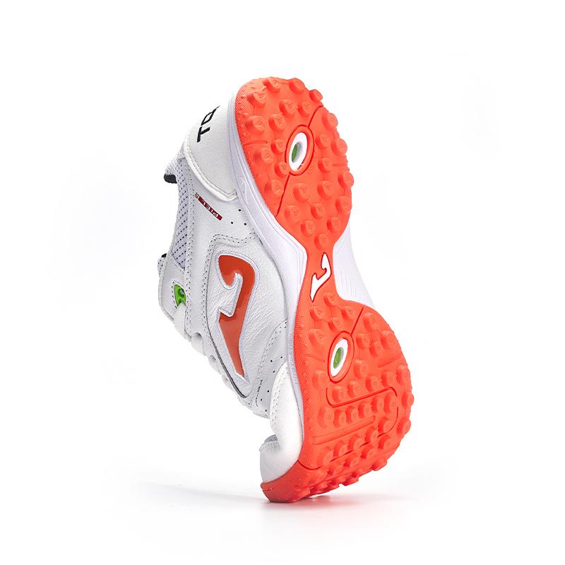 成人碎釘足球鞋 TOP FLEX - TF 【白橙色】