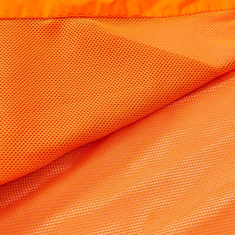 男子連帽梭織外套【螢光橙色】