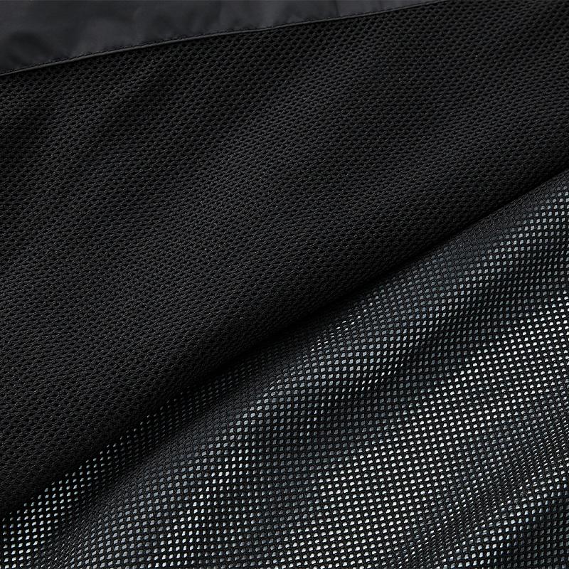 男子連帽梭織外套【黑色】