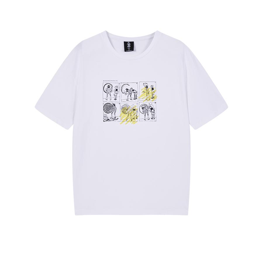 JOMA x 老夫子 圓領寬鬆 T恤 【白】
