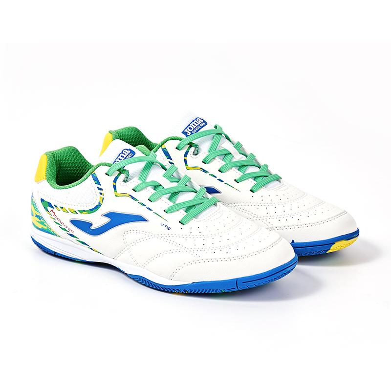 Futsal shoes VARIETY (white and green)