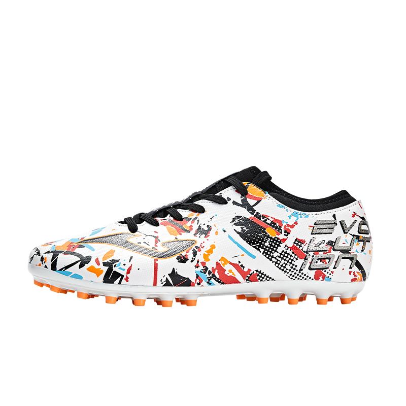Adult football boots EVOLUTION 23 MG- white, black and orange
