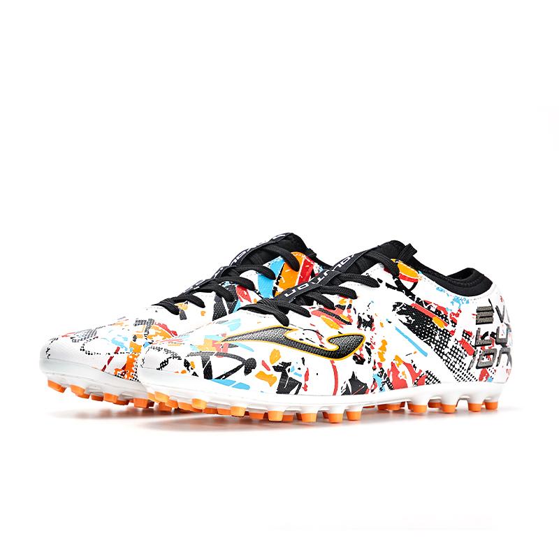 Adult football boots EVOLUTION 23 MG- white, black and orange