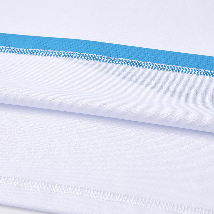 男子透氣網球T恤【白藍】