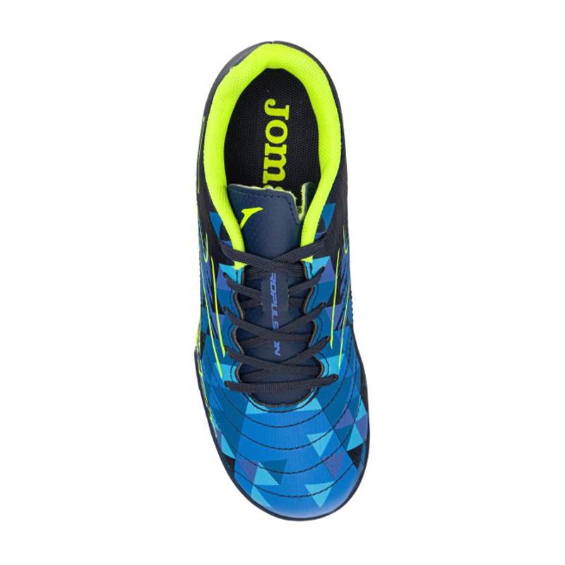 Children's spiked soccer shoes PROPULSION JR. - TF (blue/green)