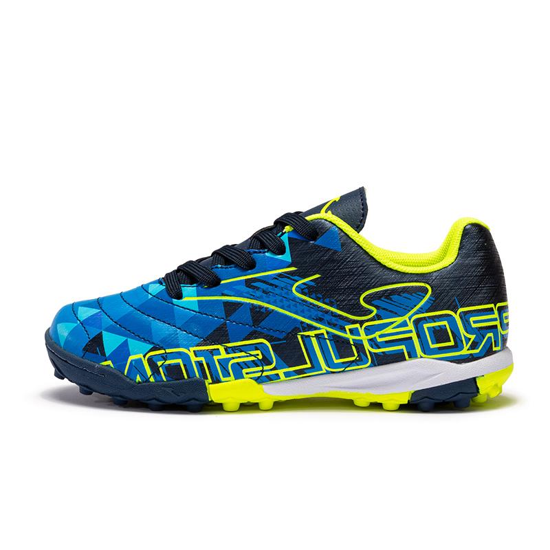 Children's spiked soccer shoes PROPULSION JR. - TF (blue/green)