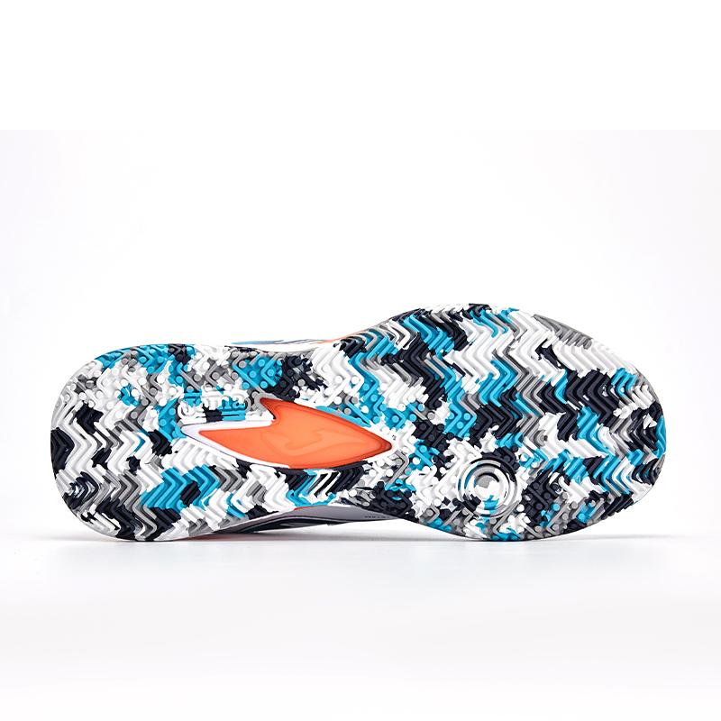 Racquet tennis shoes T.SPIN white and blue