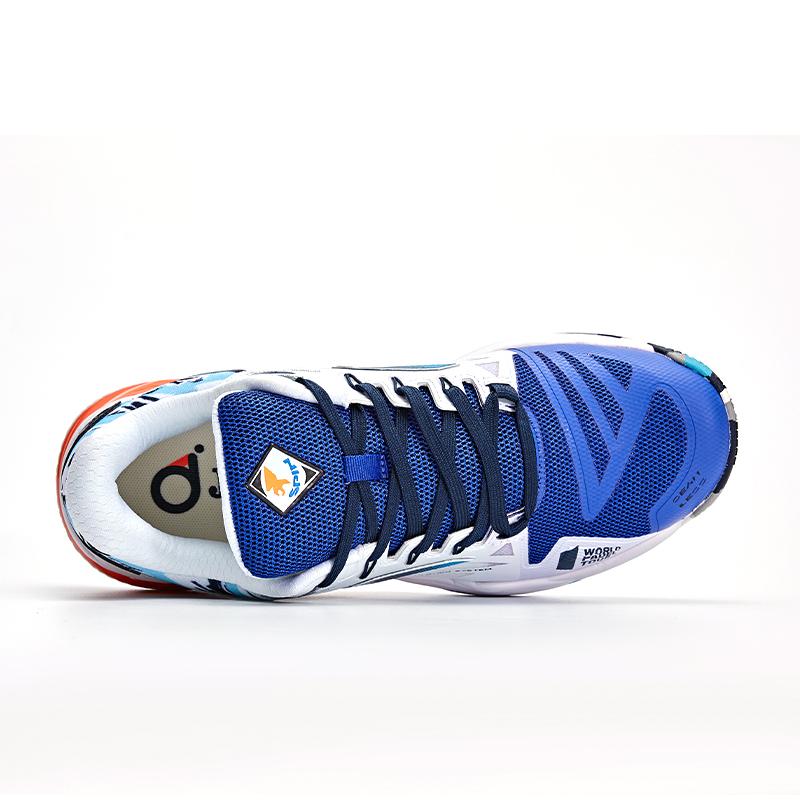 Racquet tennis shoes T.SPIN white and blue