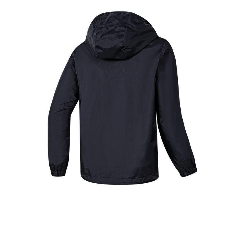 兒童藏帽風雨衣【黑色】