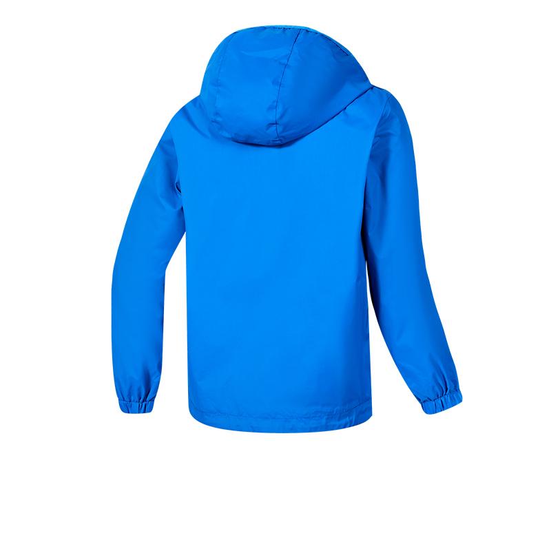 兒童藏帽風雨衣【寶藍】