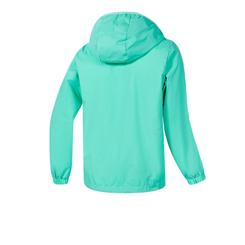 兒童藏帽風雨衣【薄荷綠】