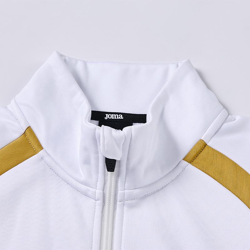 Men's knitted long-sleeved zipper jacket (white/black/navy/sky blue)