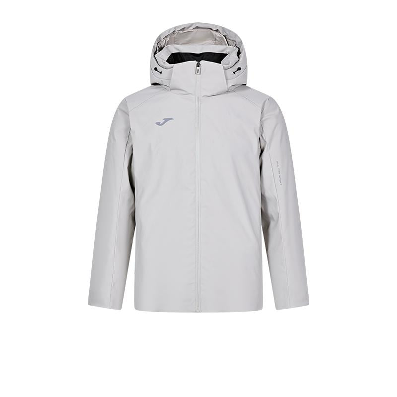 Men's short down jacket (black/light gray)