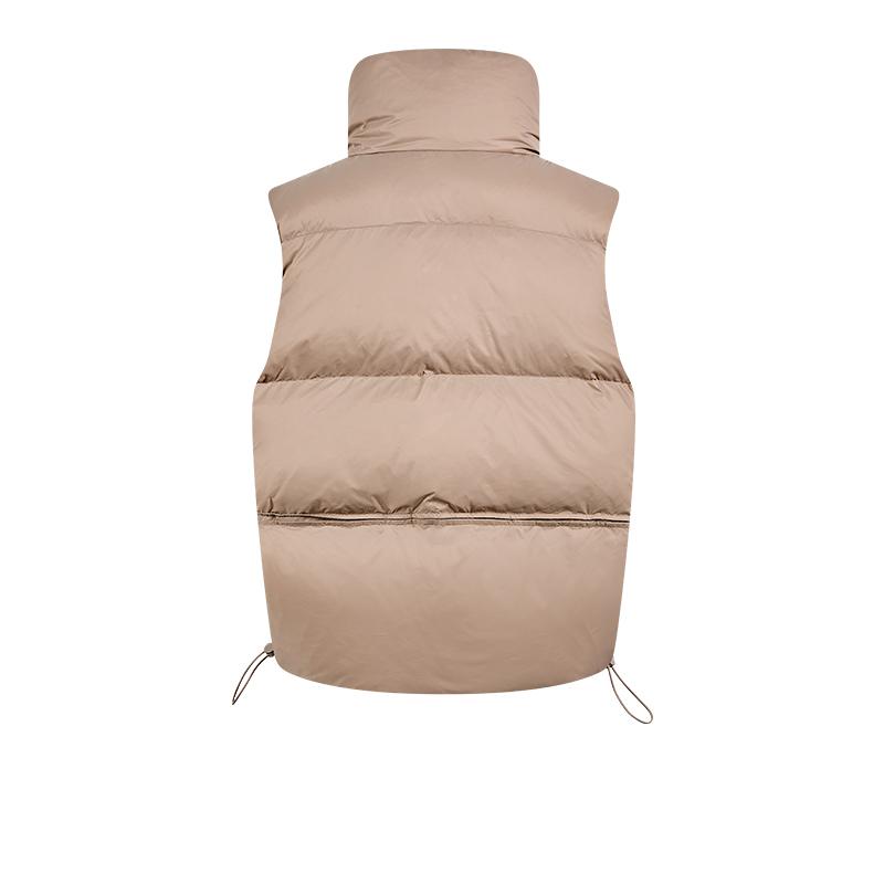 Women's down vest (beige/khaki/black)