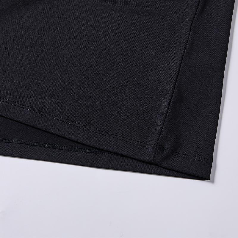 Long-sleeved tight training shirt (black/white)