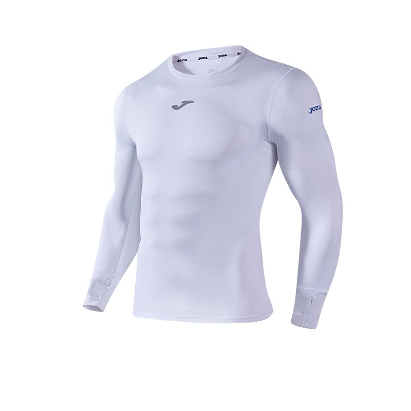 Long-sleeved tight training shirt (black/white)