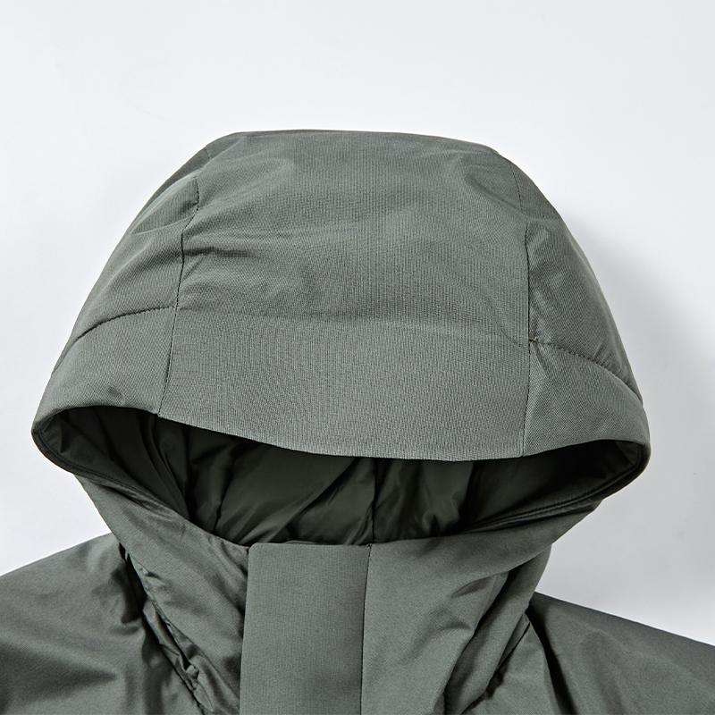 Men's down jacket (black/green)