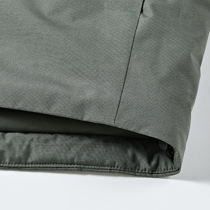 Men's down jacket (black/green)