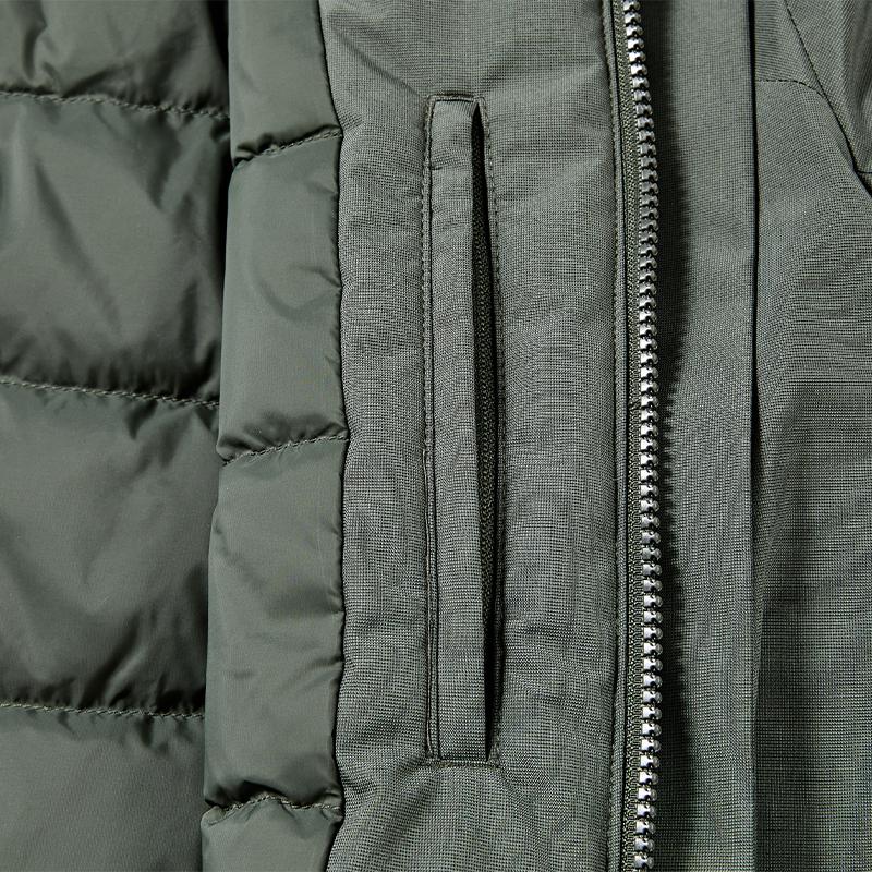 Men's down jacket (black/green)