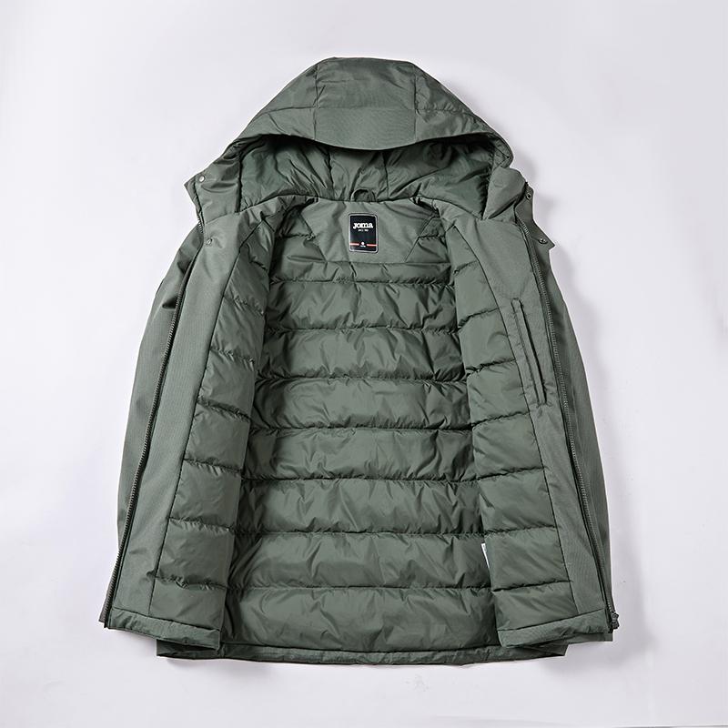 Men's down jacket (black/green)