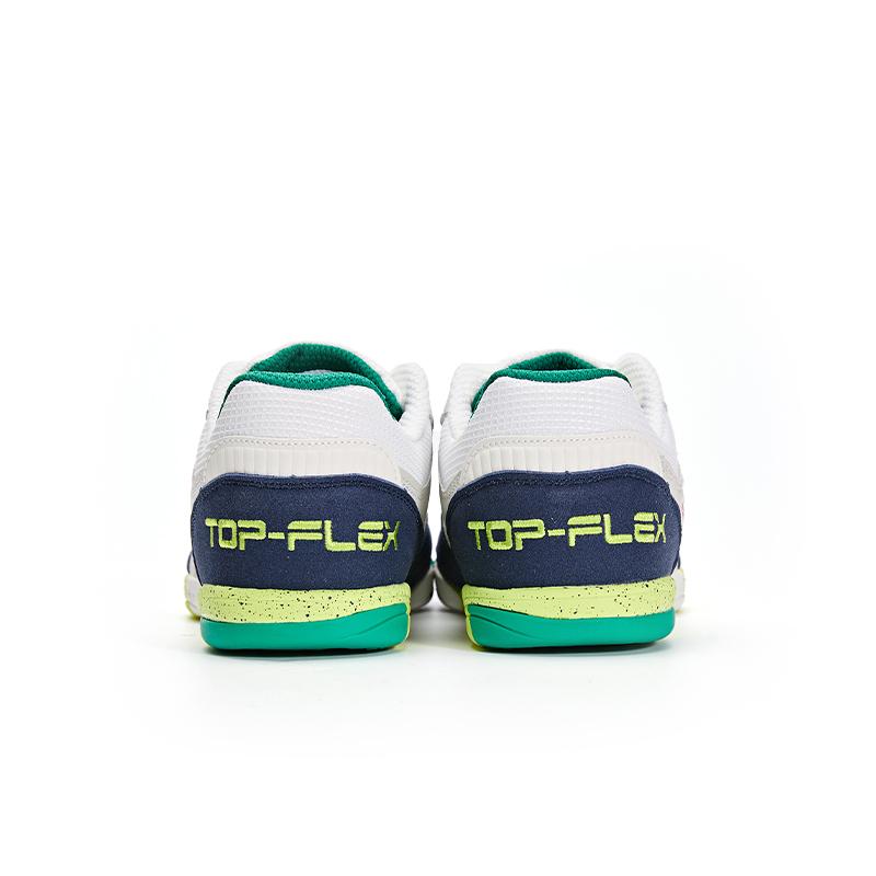 合成皮革 五人足球鞋 TOP FLEX 2024 (石地/室内)【白/黑/浅绿】