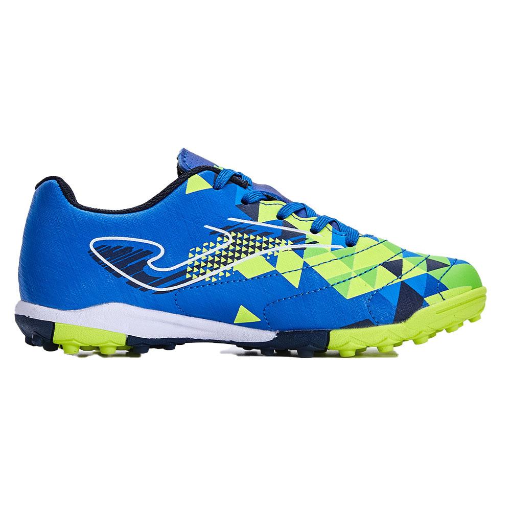 Children's spiked soccer shoes PROPULSION JR. - TF (blue/green)