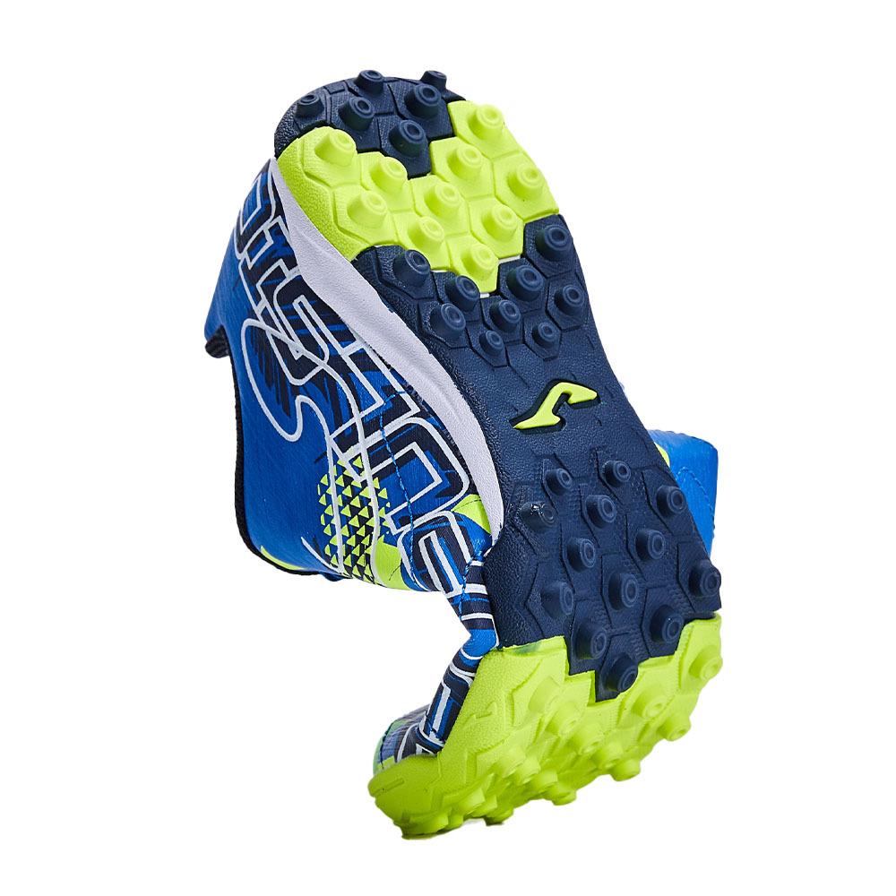 Children's spiked soccer shoes PROPULSION JR. - TF (blue/green)