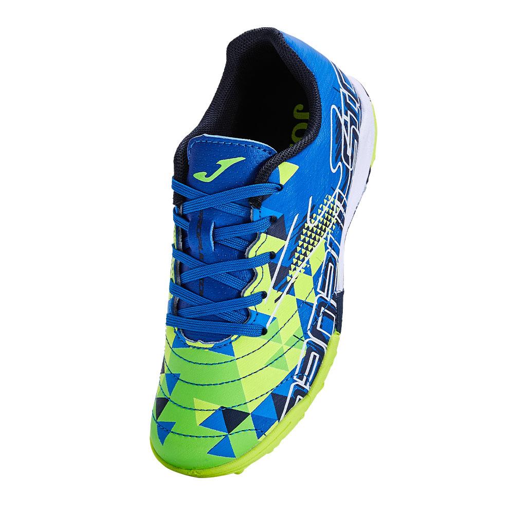 Children's spiked soccer shoes PROPULSION JR. - TF (blue/green)
