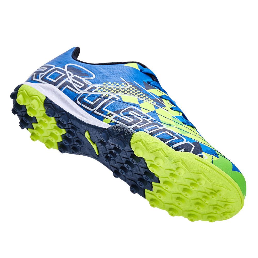 Children's spiked soccer shoes PROPULSION JR. - TF (blue/green)
