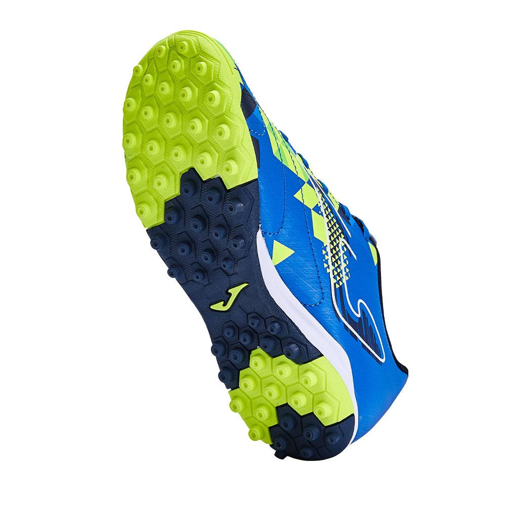 Children's spiked soccer shoes PROPULSION JR. - TF (blue/green)