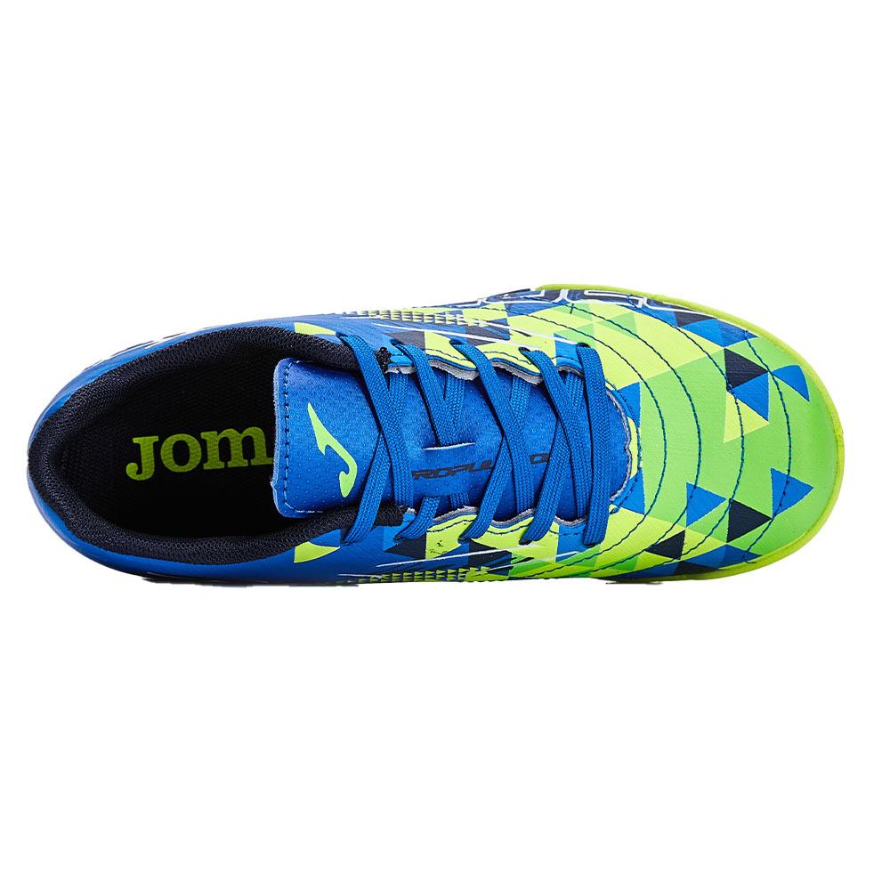 Children's spiked soccer shoes PROPULSION JR. - TF (blue/green)