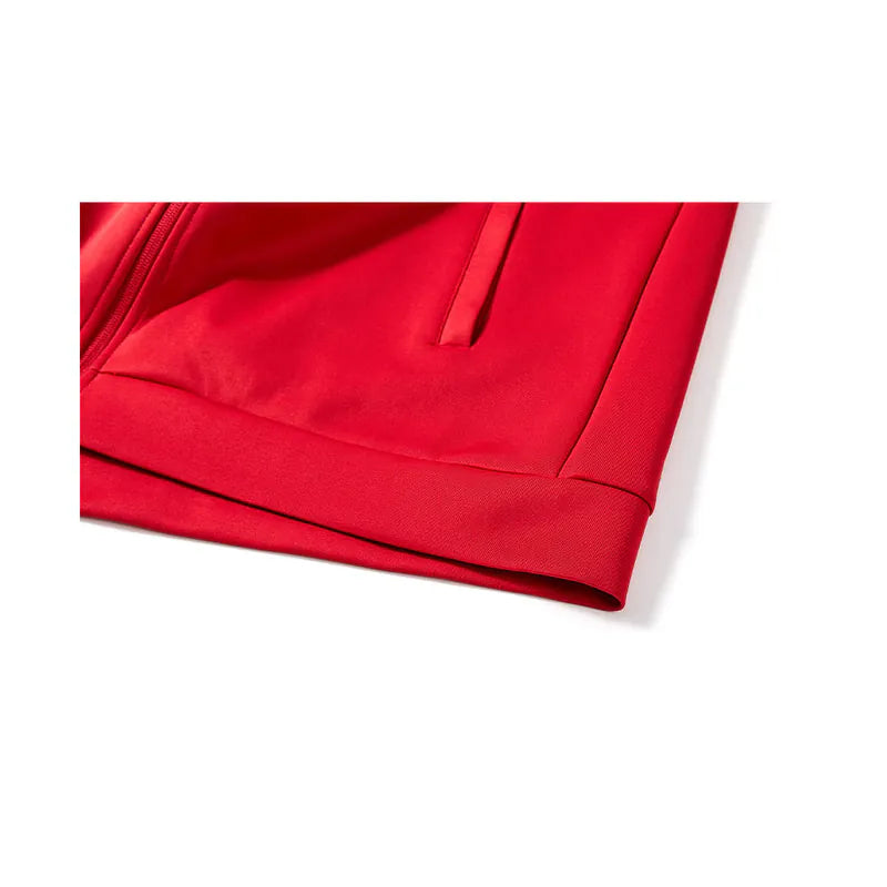 男子休閑針織外套【紅色】