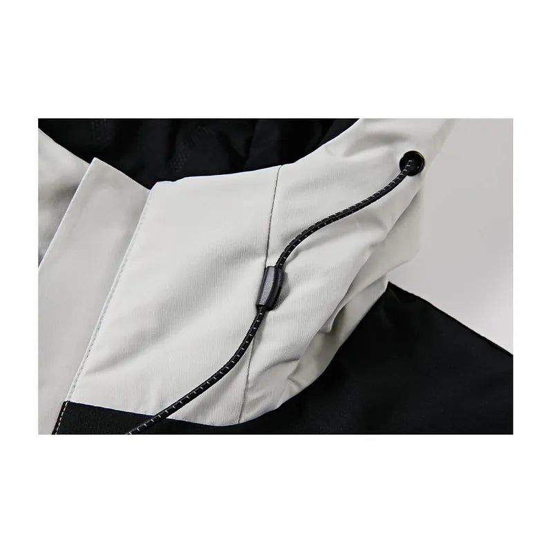 男裝棉外套【黑&淺灰】