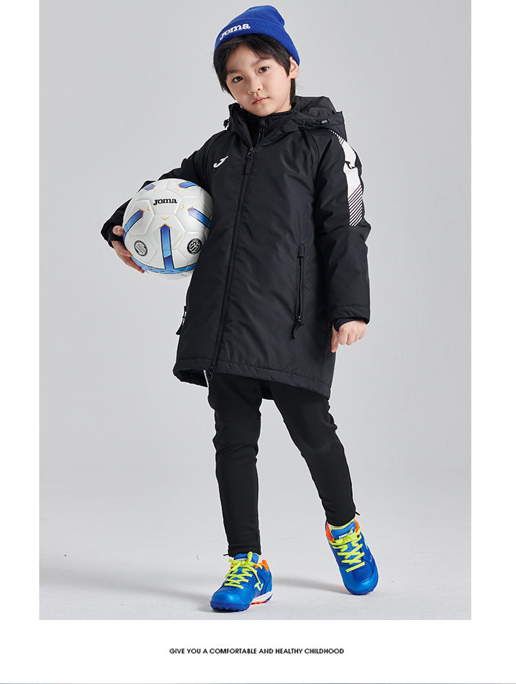 Joma children's mid-length cotton jacket (three colors)