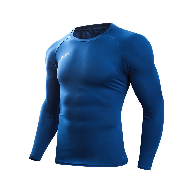 男子 緊身長袖運動衫【藍色】
