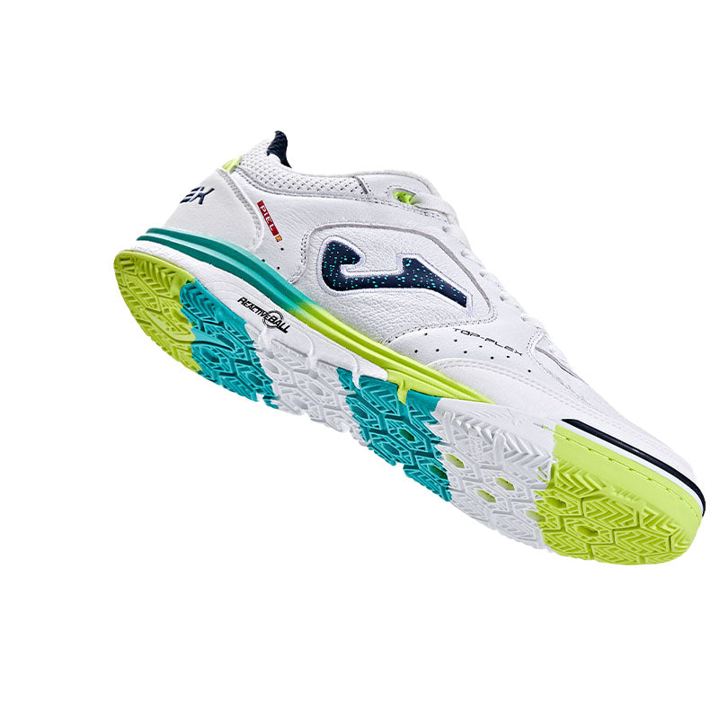 五人足球鞋 TOP FLEX REBOUND 23 石地/室内【白/綠】