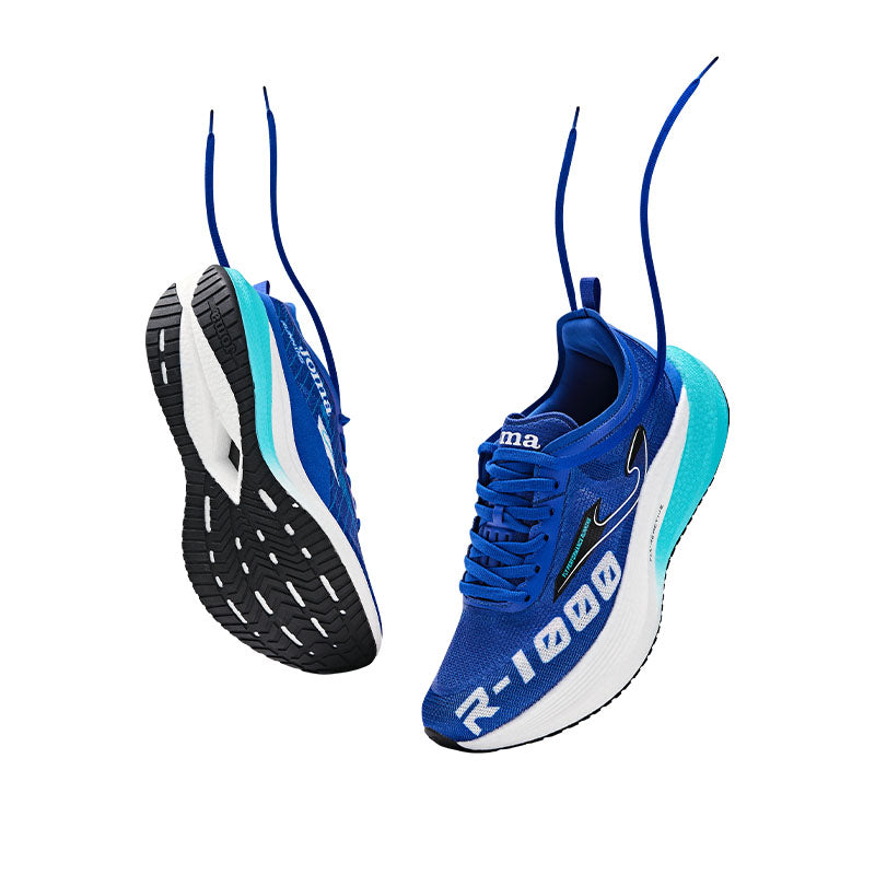 Professional carbon plate running shoes R1000 24, same style for men and women, blue