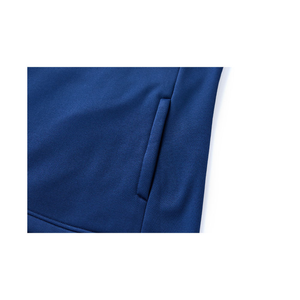 Men's half-zip plus fleece long-sleeved T-shirt ~ Training Series [Dark Blue]