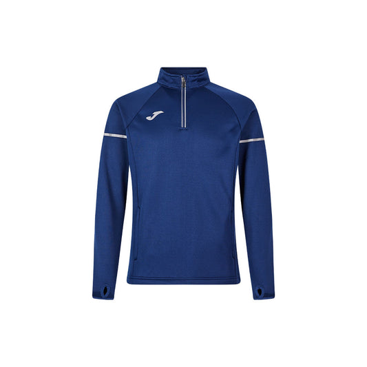 Men's half-zip plus fleece long-sleeved T-shirt ~ Training Series [Dark Blue]