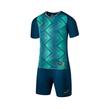 Children's football uniforms (green/red/blue/orange/grey)