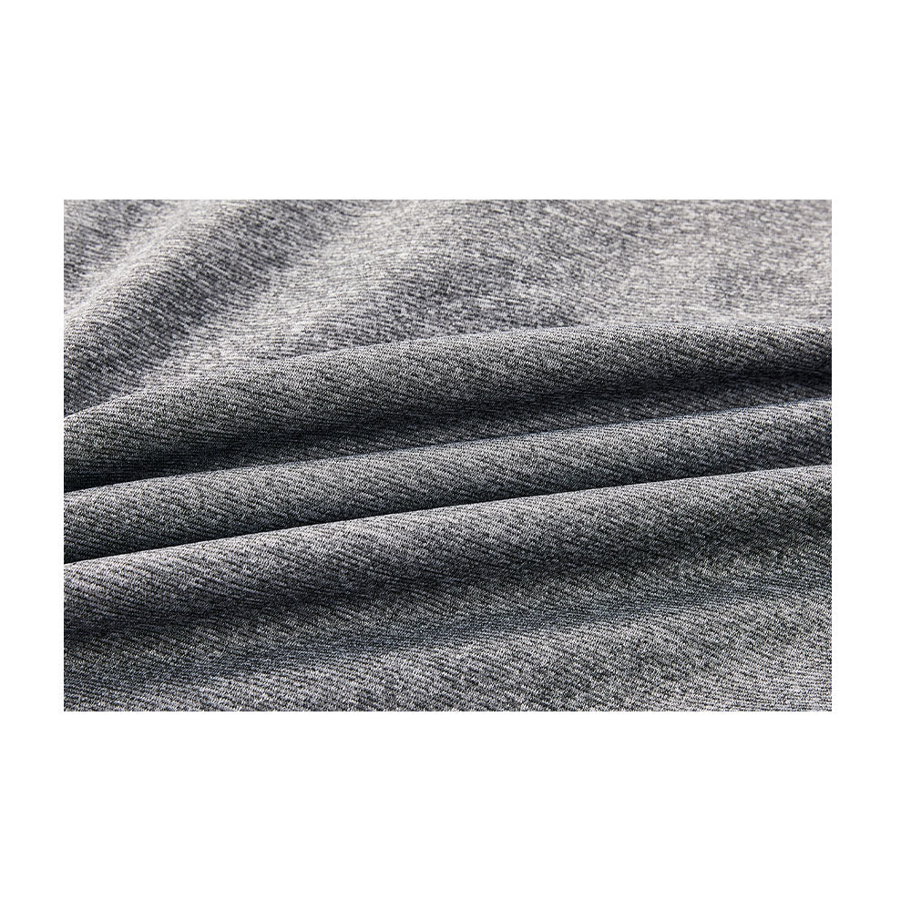 Men's half-zip plus velvet long-sleeved T-shirt ~ Training Series [Gray]